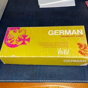 🇩🇪Vintage German 1000 vocabulary cards